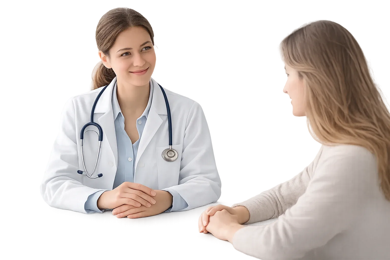 Doctor consulting patient about AMH test