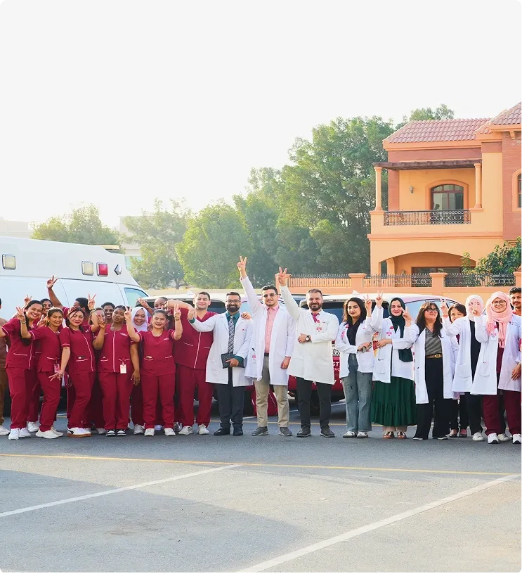 Healthcare team UAE careers event