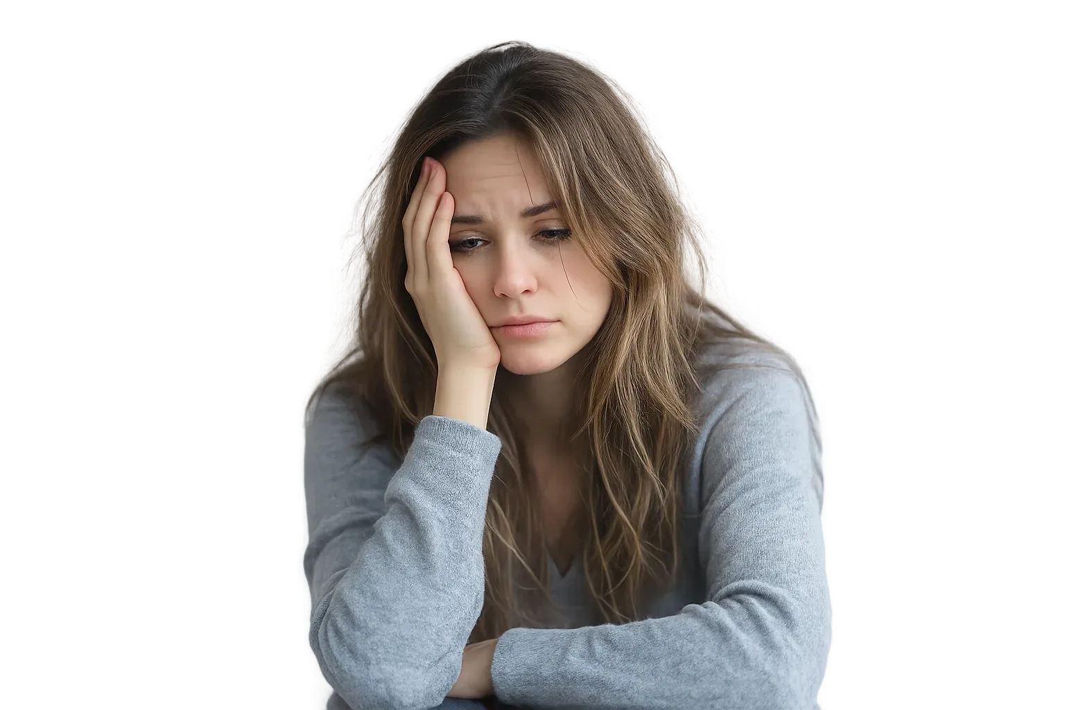 Woman suffering from fatigue