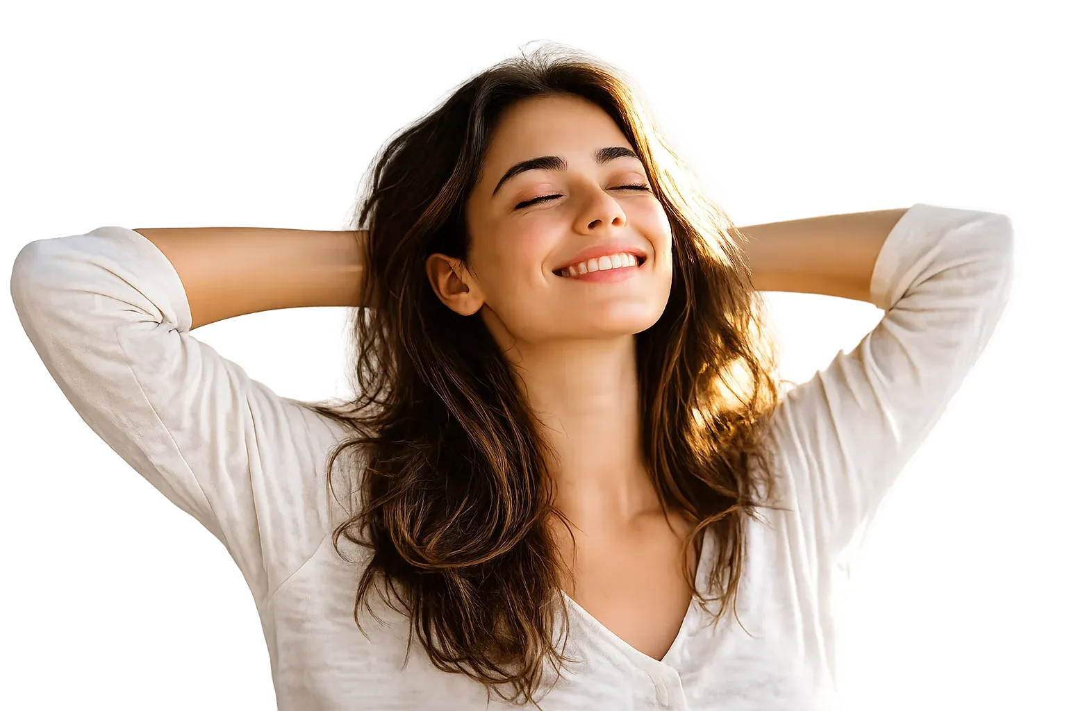 Woman antioxidant protection glowing skin