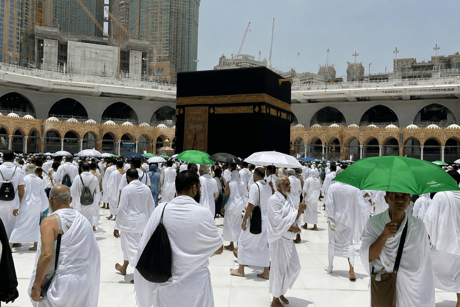 hajj pilgrims in saudi