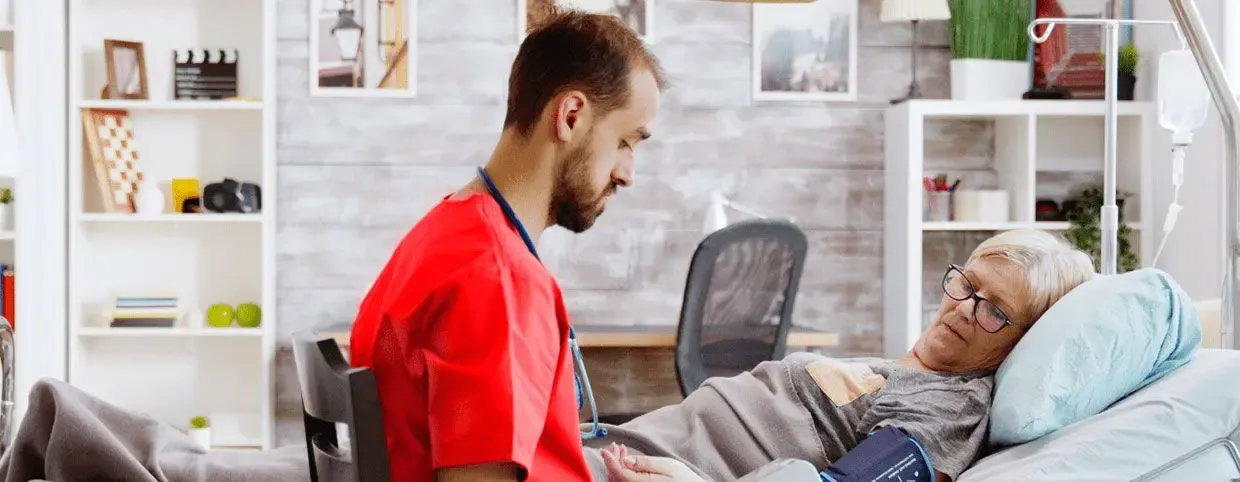 How can a senior person get care at home?
